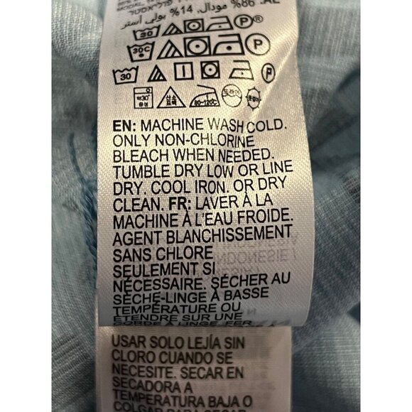 Quiksilver Waterman Collection Blue Button-Up Shirt Size Medium M Hawaiian EUC - Picture 7 of 9